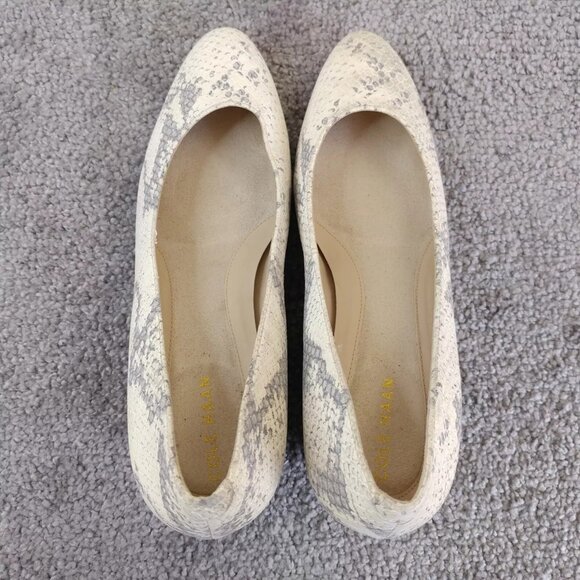 Cole Haan Grand OS Womens 6.5 Slip On Shoes Snakeskin Print Wedge Heel - Picture 9 of 12